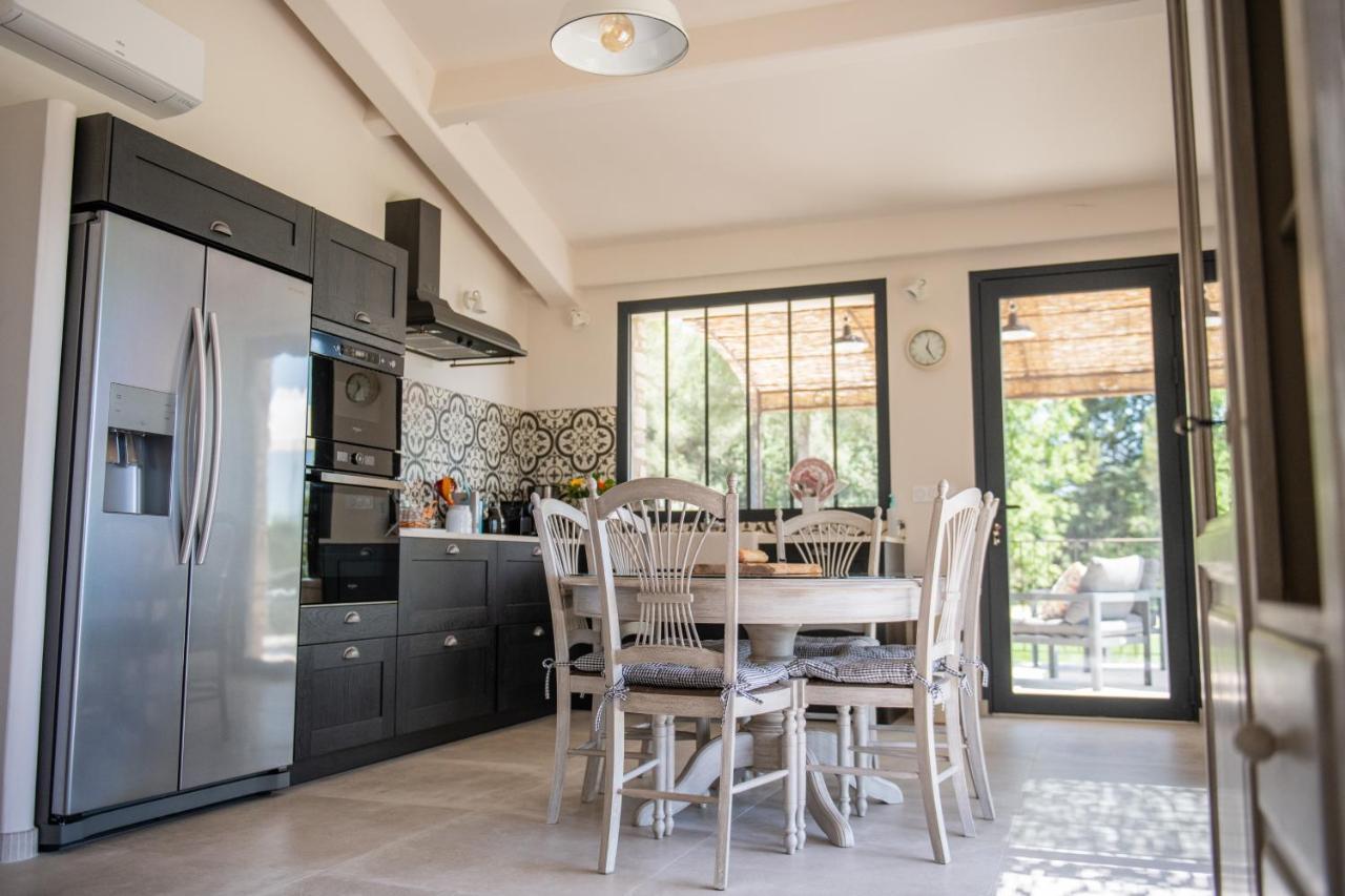 Bastide Toujours Dimanche, Maison De Vacances Avec Vue & Piscine Privee Gordes Exteriér fotografie
