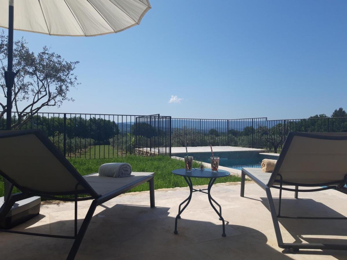Bastide Toujours Dimanche, Maison De Vacances Avec Vue & Piscine Privee Gordes Exteriér fotografie