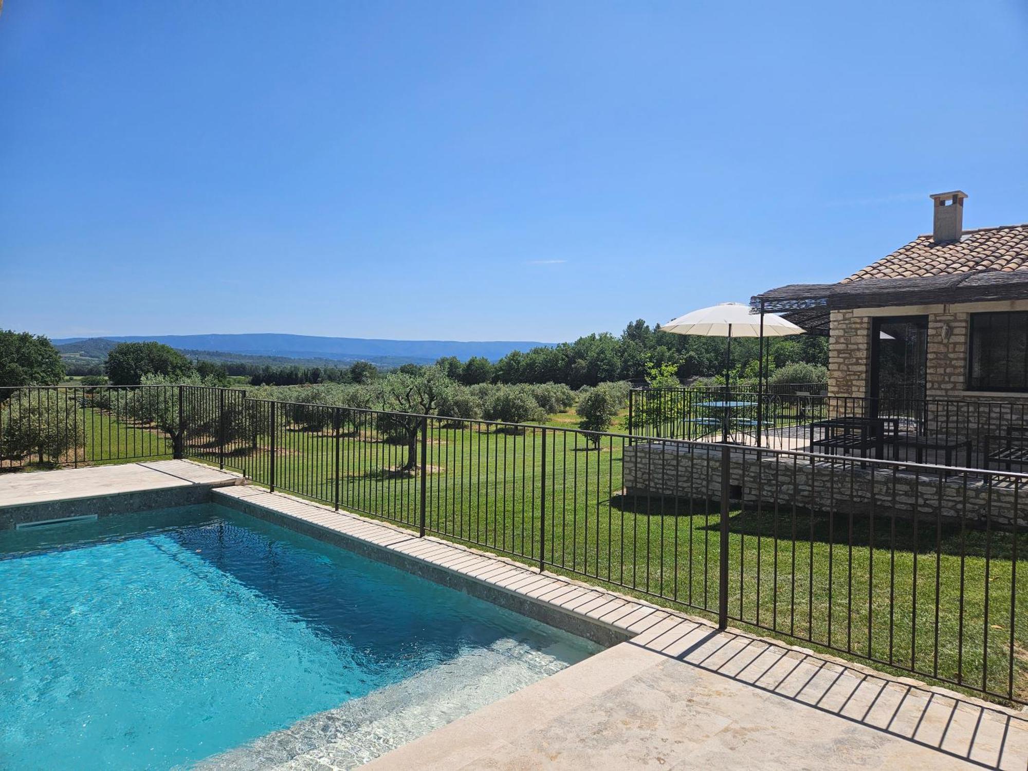 Bastide Toujours Dimanche, Maison De Vacances Avec Vue & Piscine Privee Gordes Exteriér fotografie